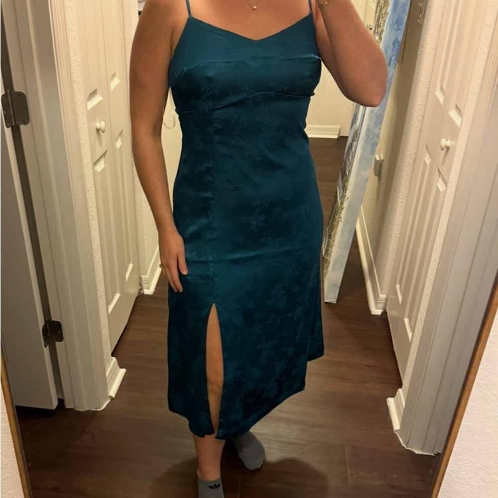 Altar'd State Teal Midi Dress